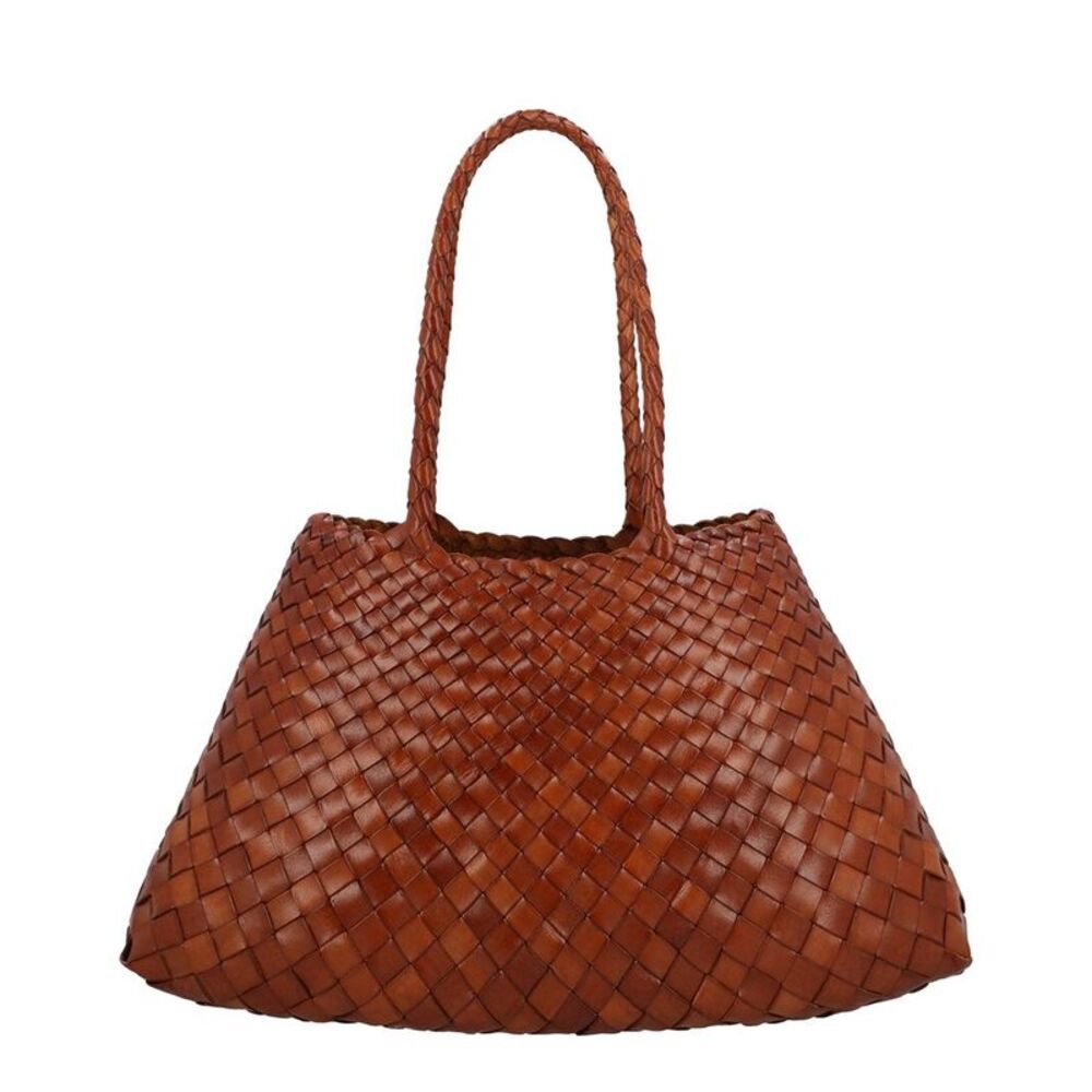Dragon Diffusion Big Santa Croce Leather Shoulder Bag, Brown